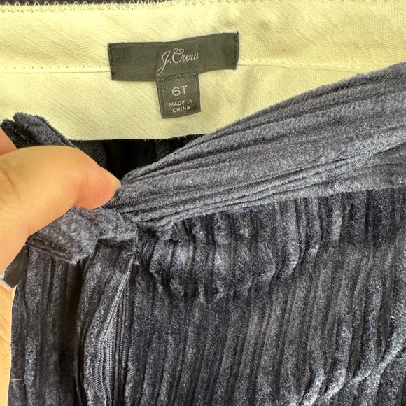 NWOT J.Crew Flare Velvet sz6T - Picture 3 of 3